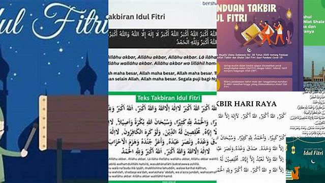 Takbir Shalat Idul Fitri