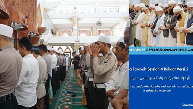Panduan Lengkap Salat Tarawih 4 Rakaat 1 Salam