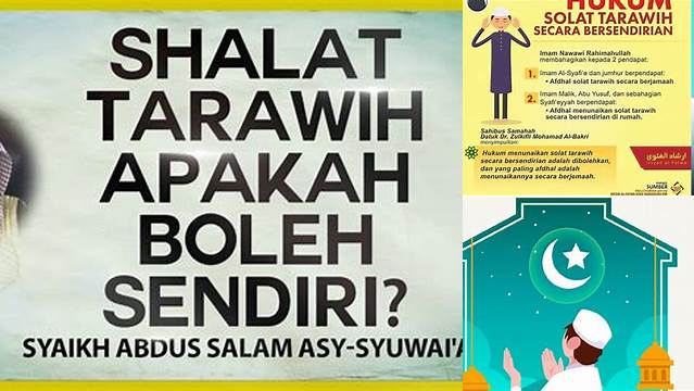 Panduan Lengkap Salat Tarawih Boleh Sendiri: Cara, Keutamaan, dan Tipsnya