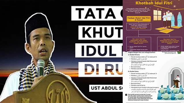 Tata Cara Khutbah Idul Fitri