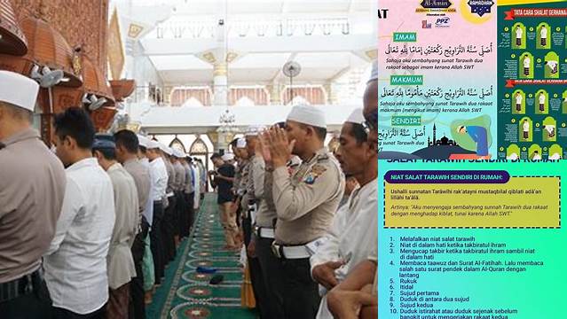 Tata Cara Tarawih 4 Rakaat