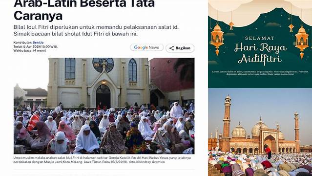 Teks Latin Bacaan Bilal Idul Fitri