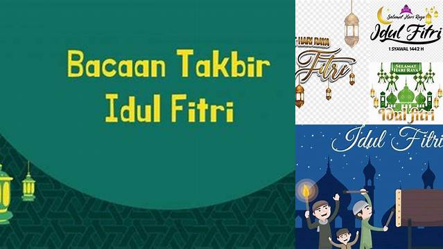 Tulisan Takbir Idul Fitri