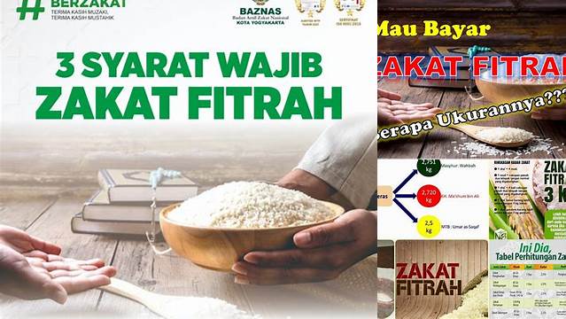 Ukuran Zakat Fitrah, Wajib Tahu!