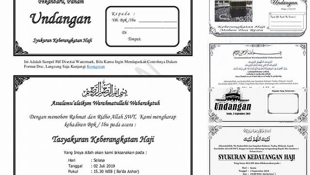 Panduan Lengkap Membuat Undangan Tasyakuran Haji yang Menarik