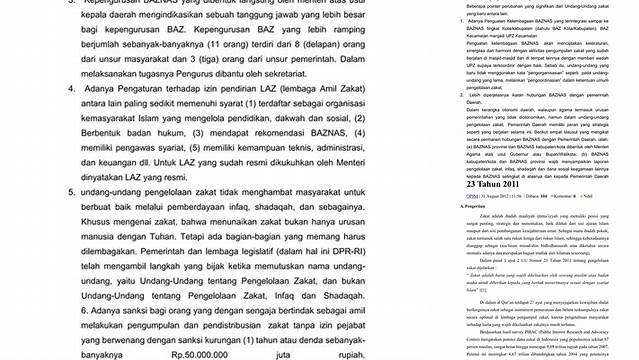 Mengenal Undang-Undang Zakat Nomor 38 Tahun 1999