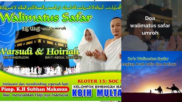 Walimatus Safar Haji Artinya