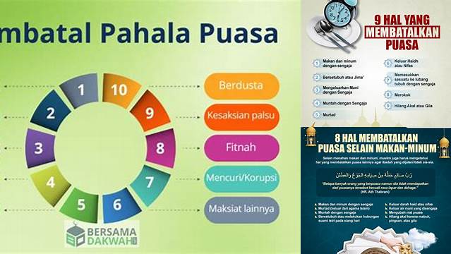Yang Membatalkan Pahala Puasa