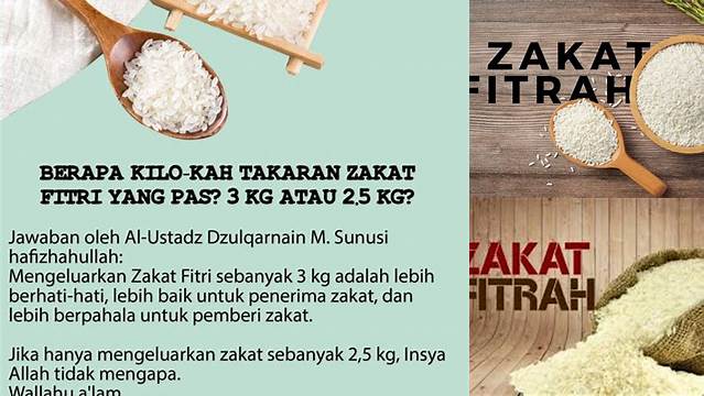 Cara Bayar Zakat Fitrah: Berapa Kilogram yang Harus Dikeluarkan?