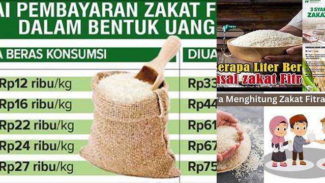 Panduan Zakat Fitrah: Berapa Liter Beras yang Wajib Dikeluarkan?